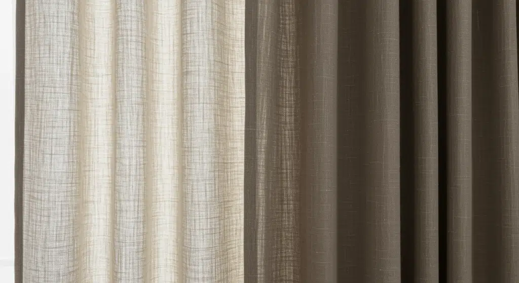 cozy curtain textures