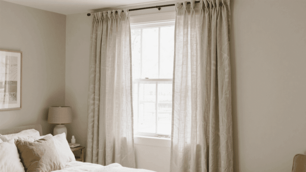 heavier neutral curtains