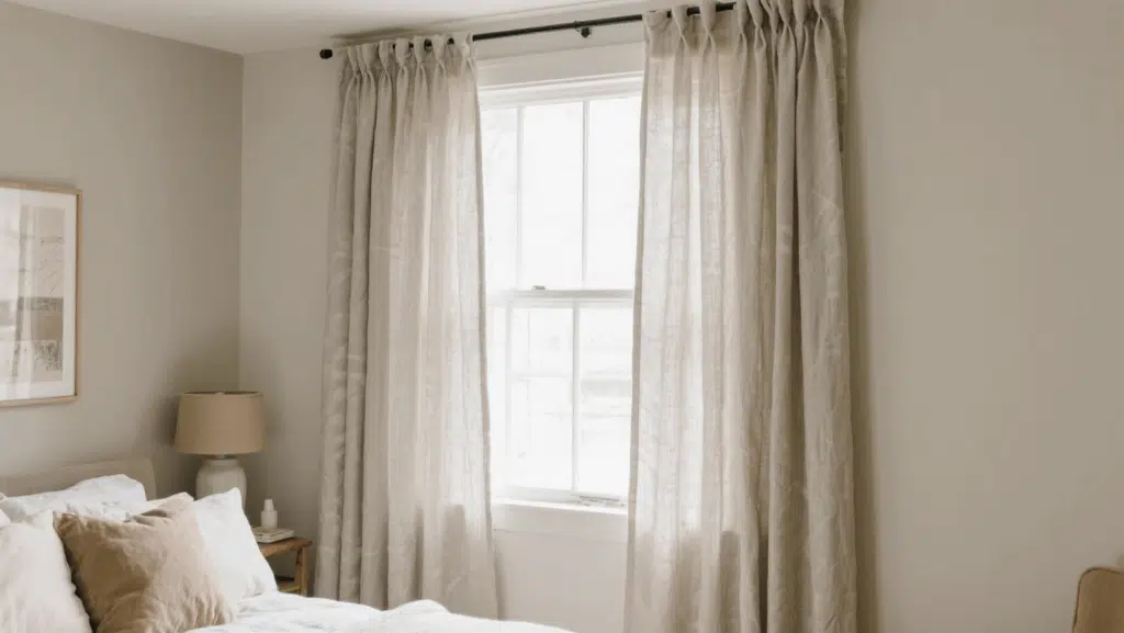 heavier neutral curtains