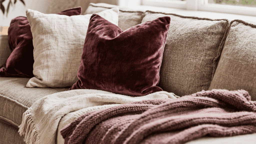 mixed fabrics linen velvet knit