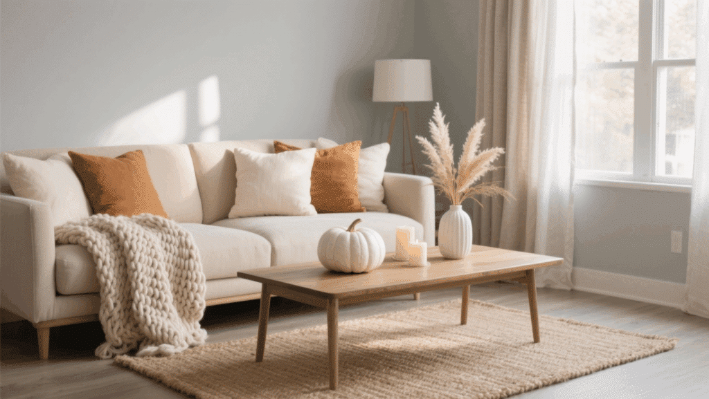 Neutral Fall Living Room Decor Ideas for a Modern Home - Enthralling ...
