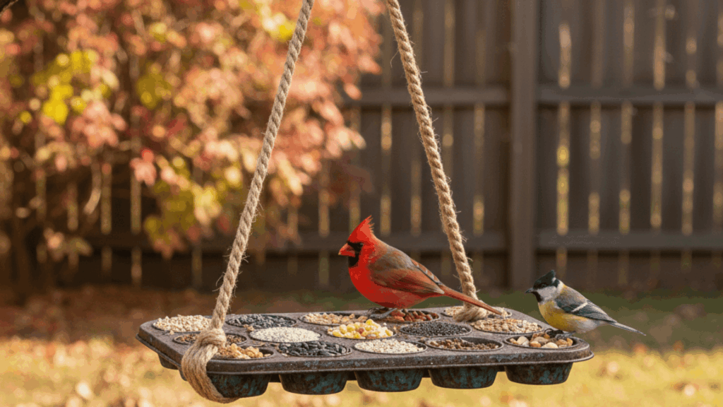old muffin tin seed tray