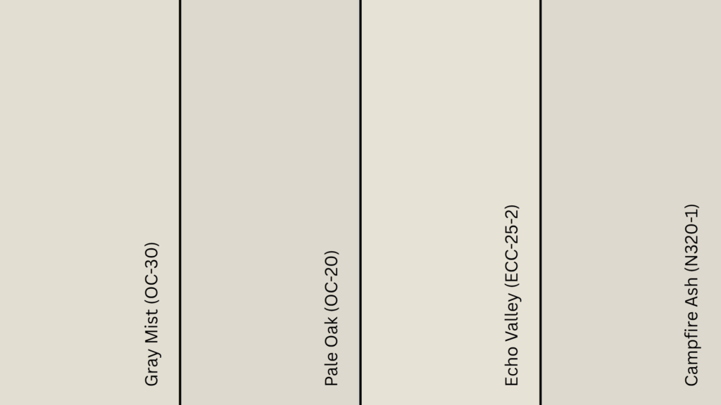 oyster white equivalents in other brands