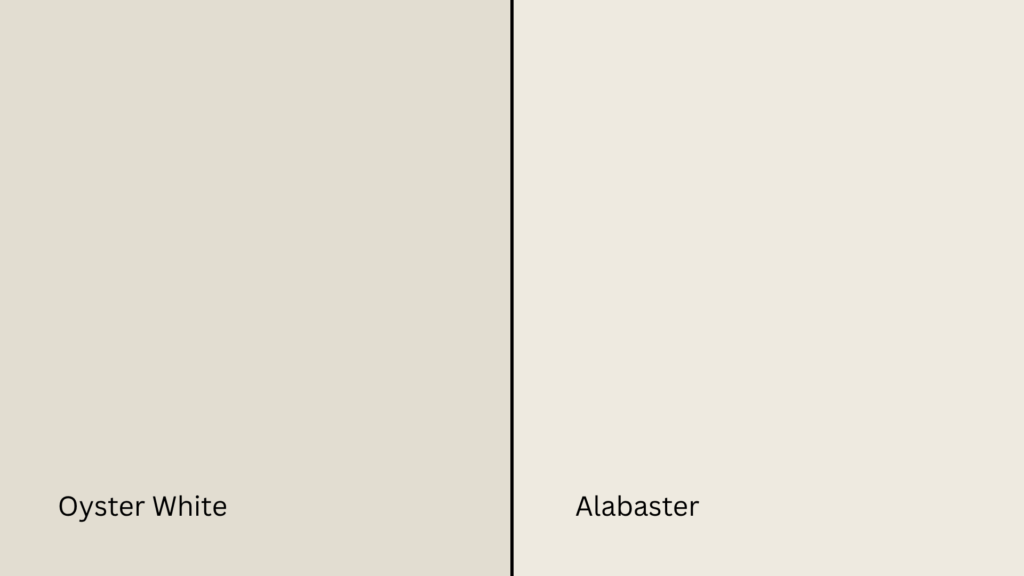 oyster white vs alabaster