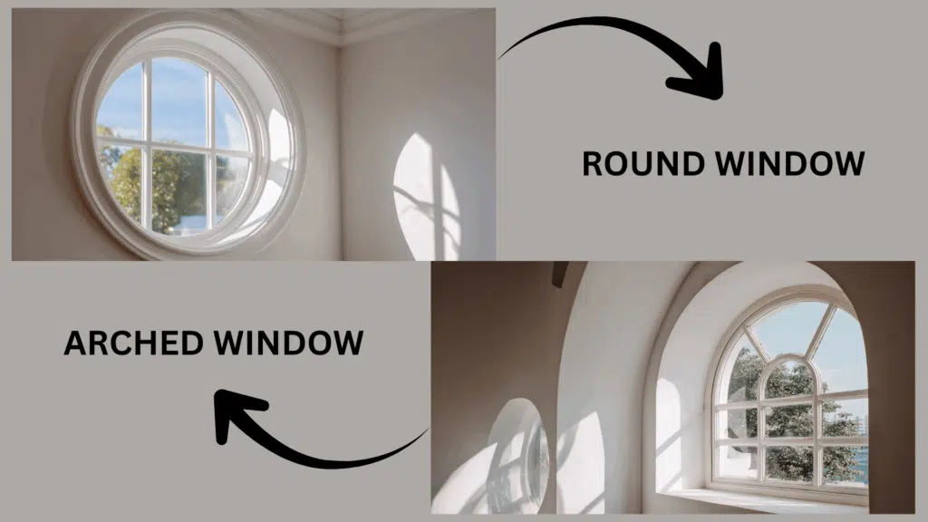 round or arched windows