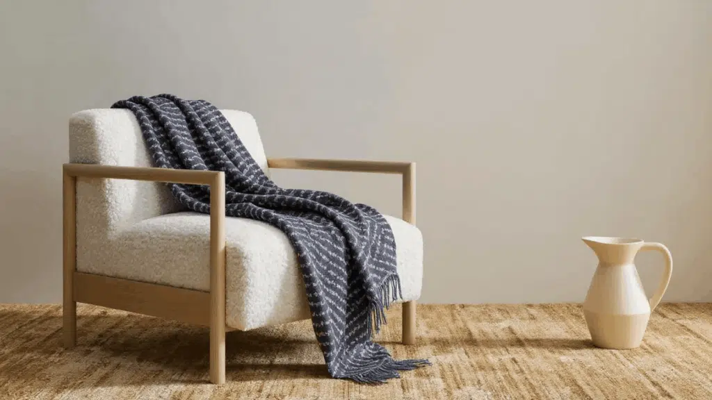 add throw blankets for cooler days