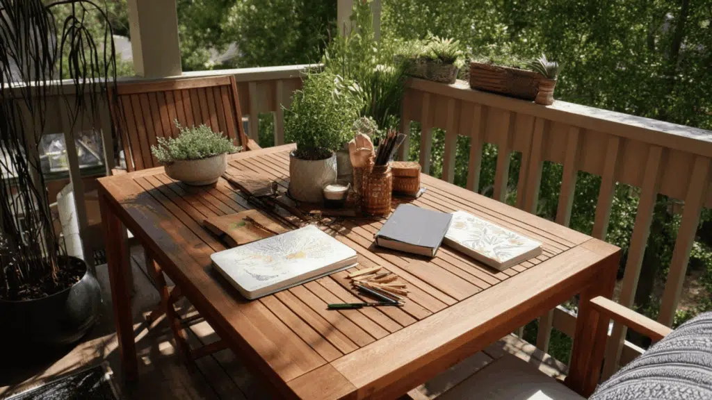 balcony or porch nature school spot
