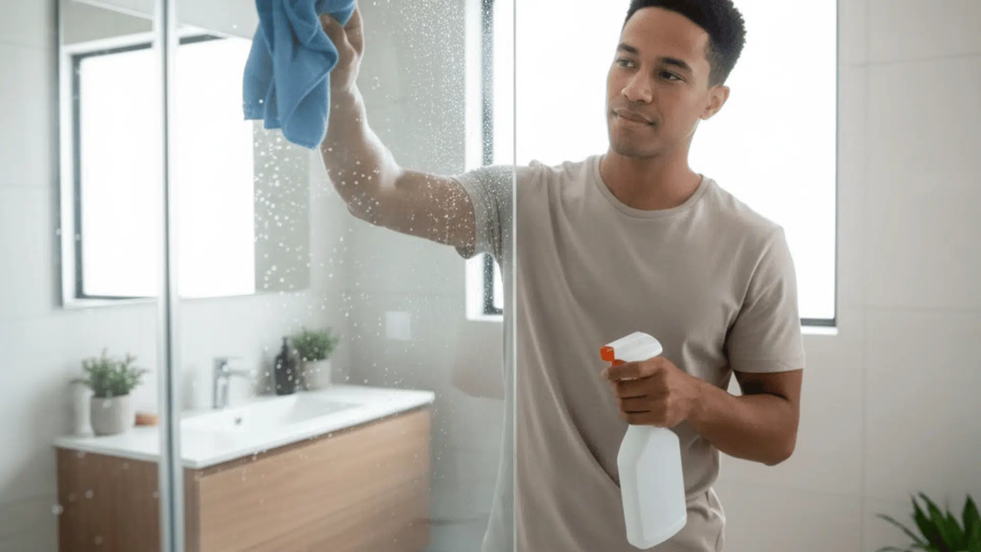 best way to clean shower glass