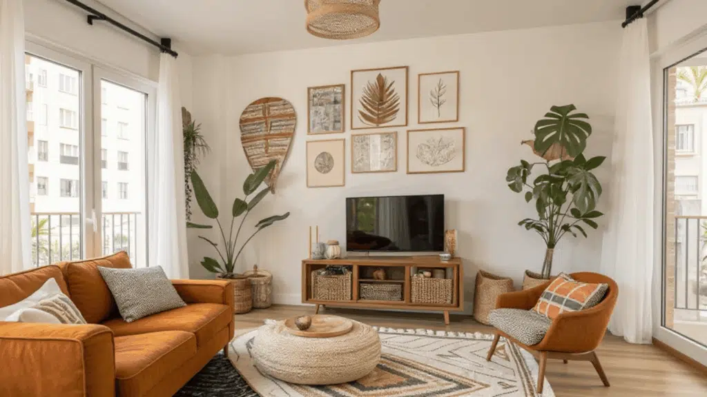 boho chic living room