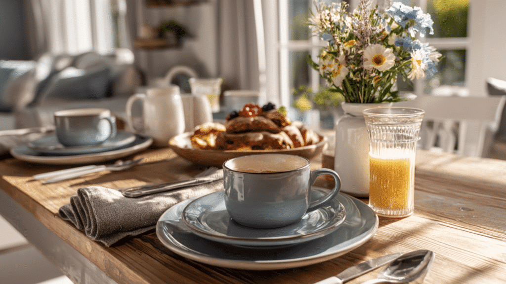 breakfast setting
