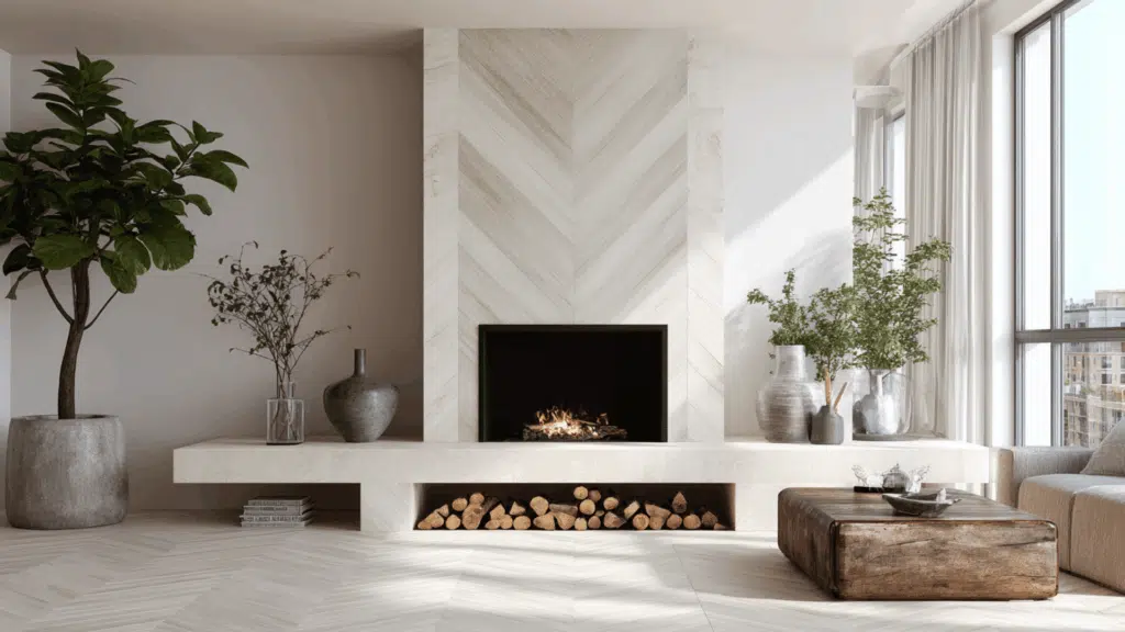 chevron porcelain tile