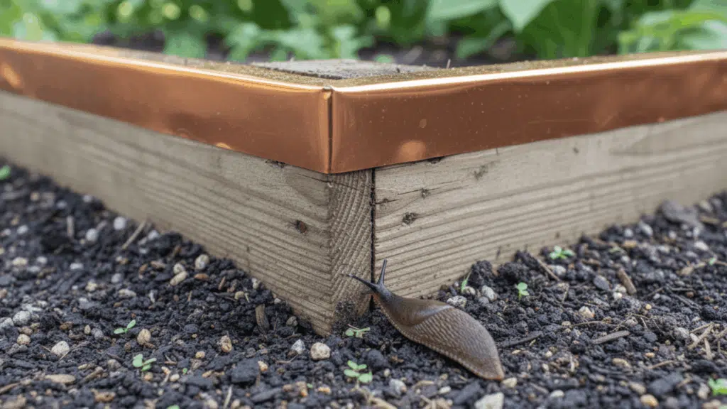 copper tape boundary for slugs