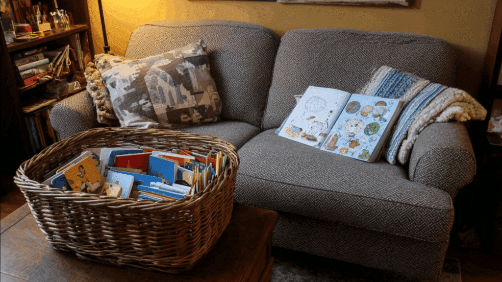 couch side morning basket zone