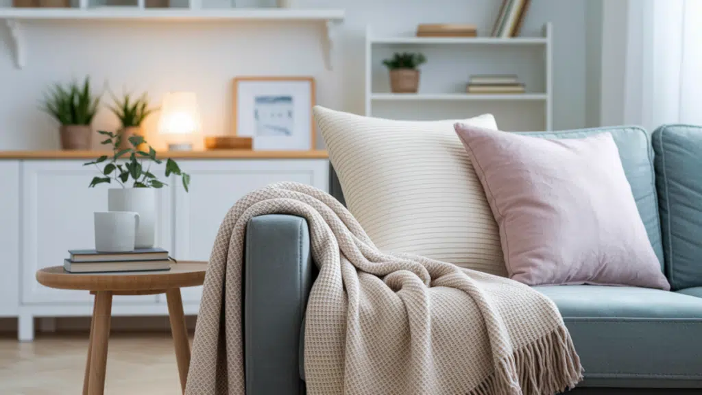 cozy throw blanket small living room