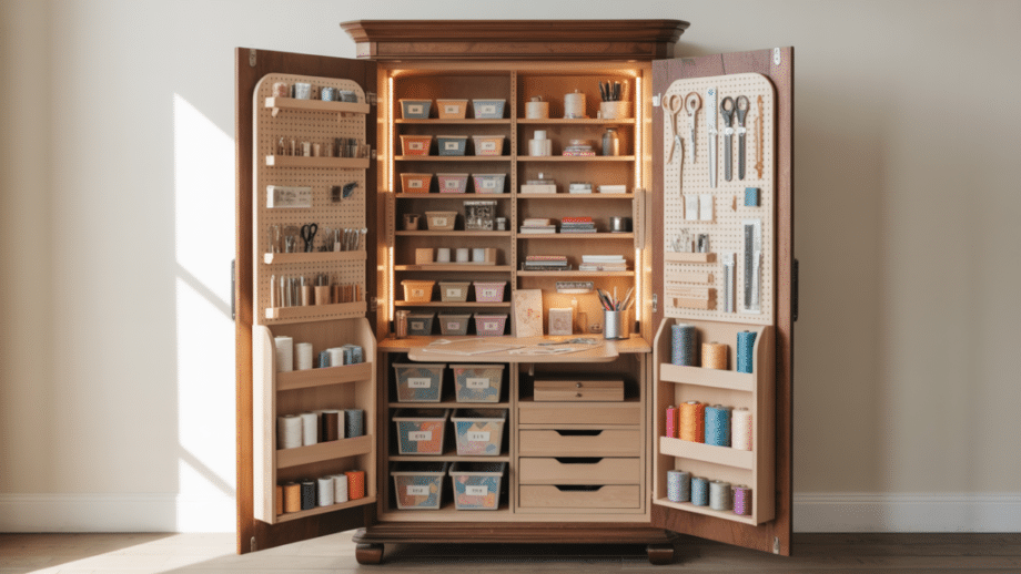 Craft Compartment 20 Craft Room Ideas With Practical Design Layouts - Enthralling Gumption