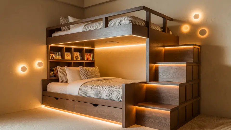 customization ideas for diy and built In bunk beds