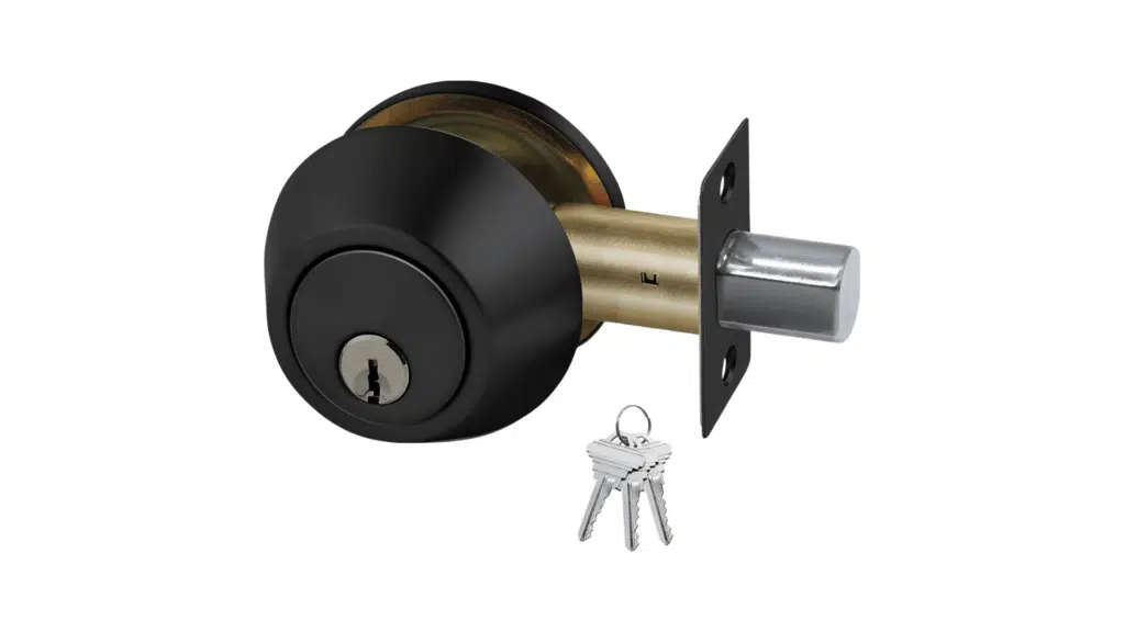 deadbolt parts of a door lock