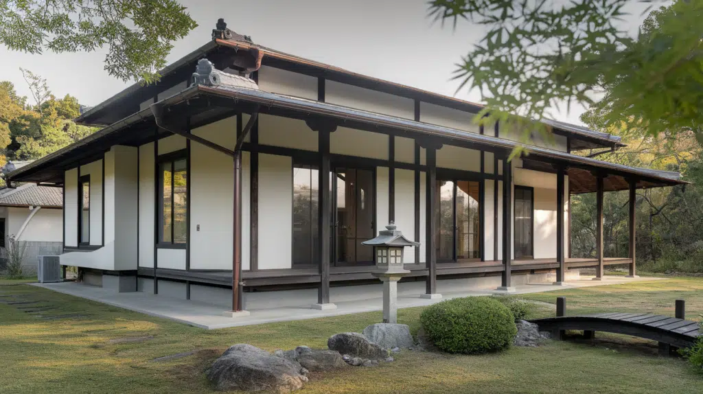 deep roof overhangs for shade and comfort japanese style house