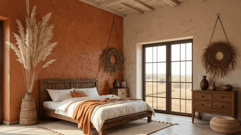 desert inspired warm toned room