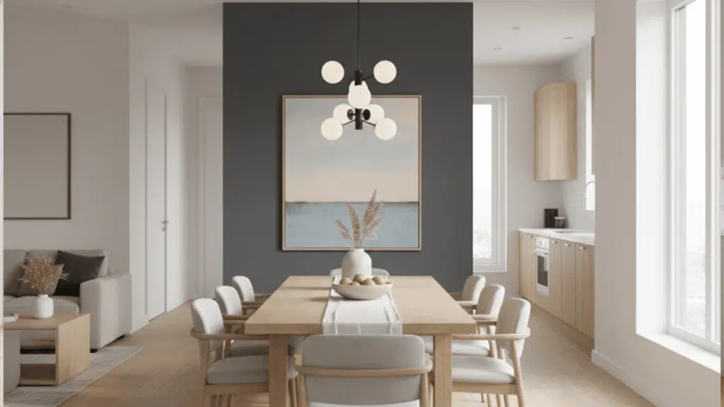 dining accent wall