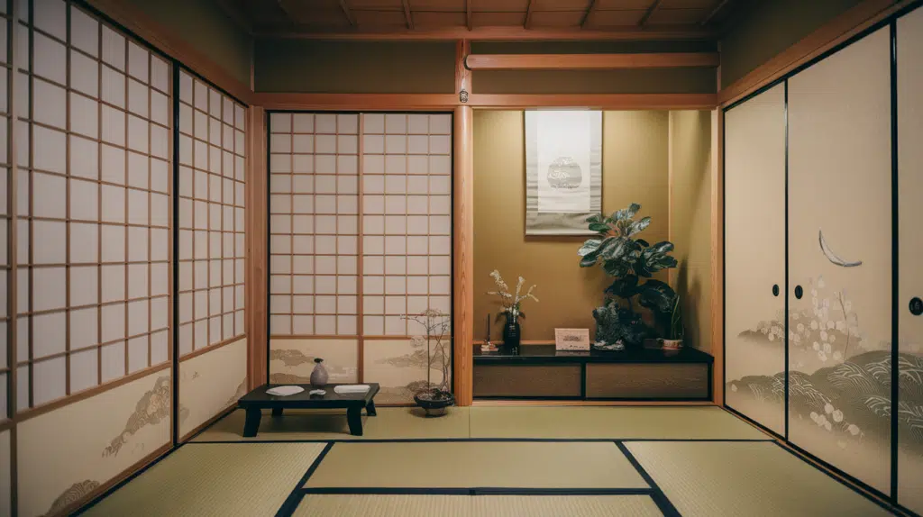 earth toned color palettes for natural calm japanese style house