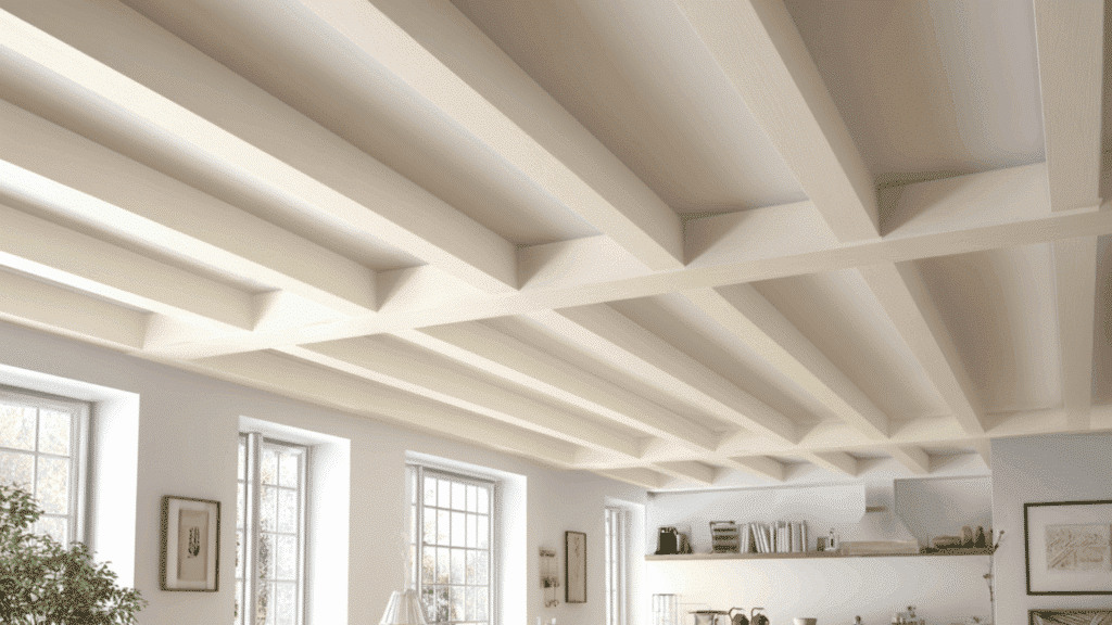 floating beams with hidden brackets