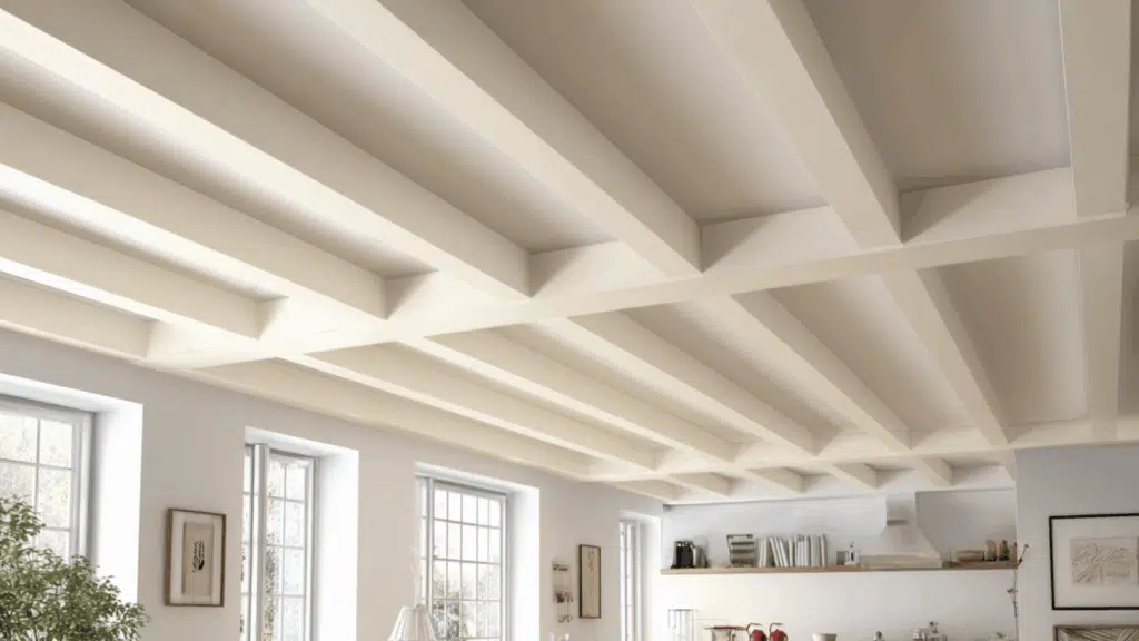 floating beams with hidden brackets