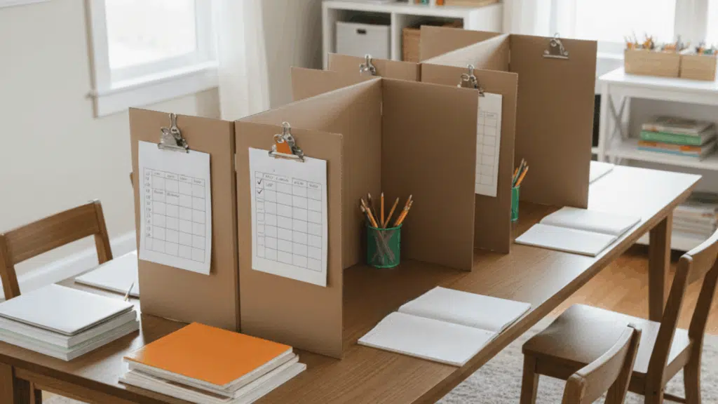 foldable testing cubicles