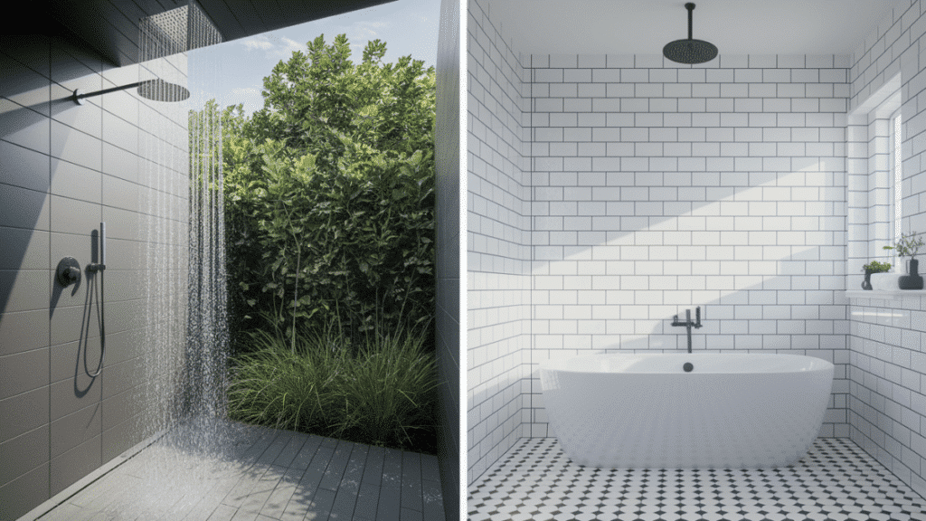 frameless glass splash panel