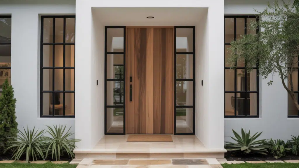 front door entryway focus
