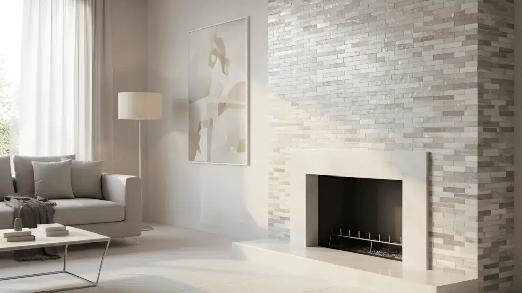 glass and stone mixed mosaic