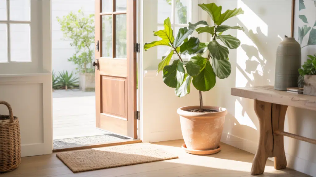 greenery entryway