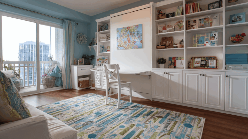 guest room school with murphy bed