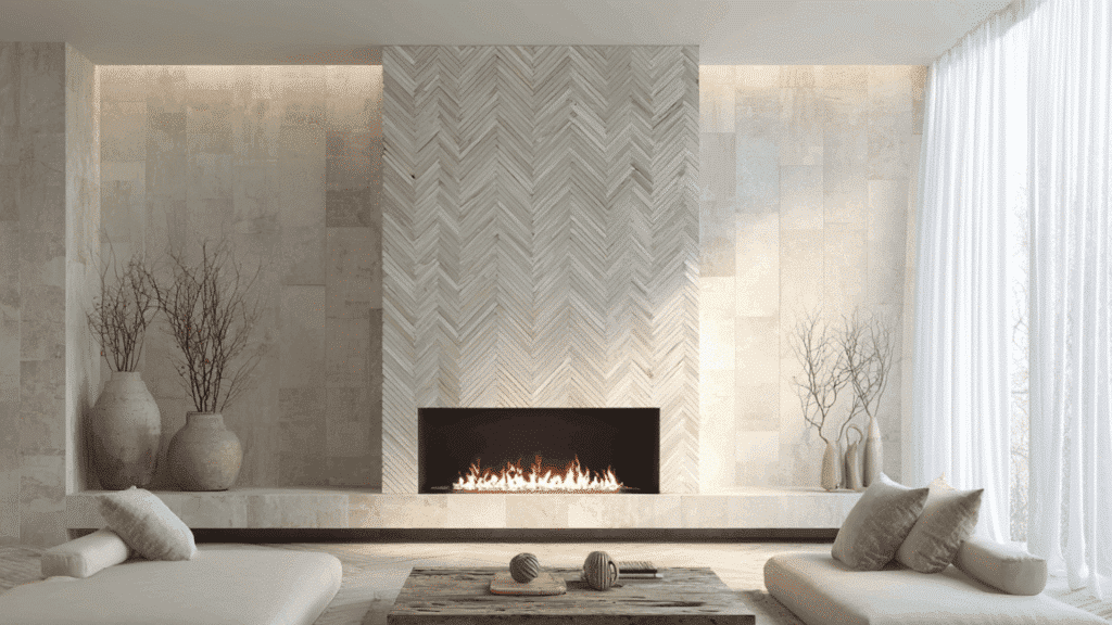 herringbone ceramic tile