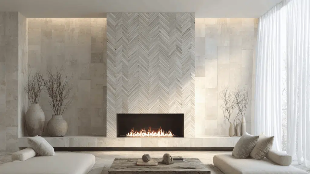 herringbone ceramic tile