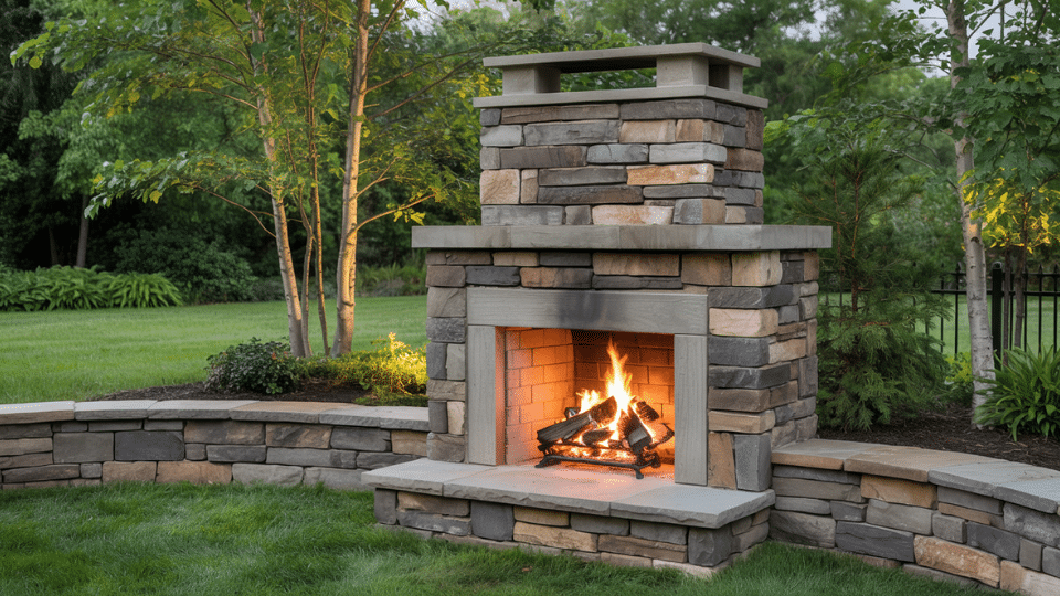 how to build an outdoor fireplace