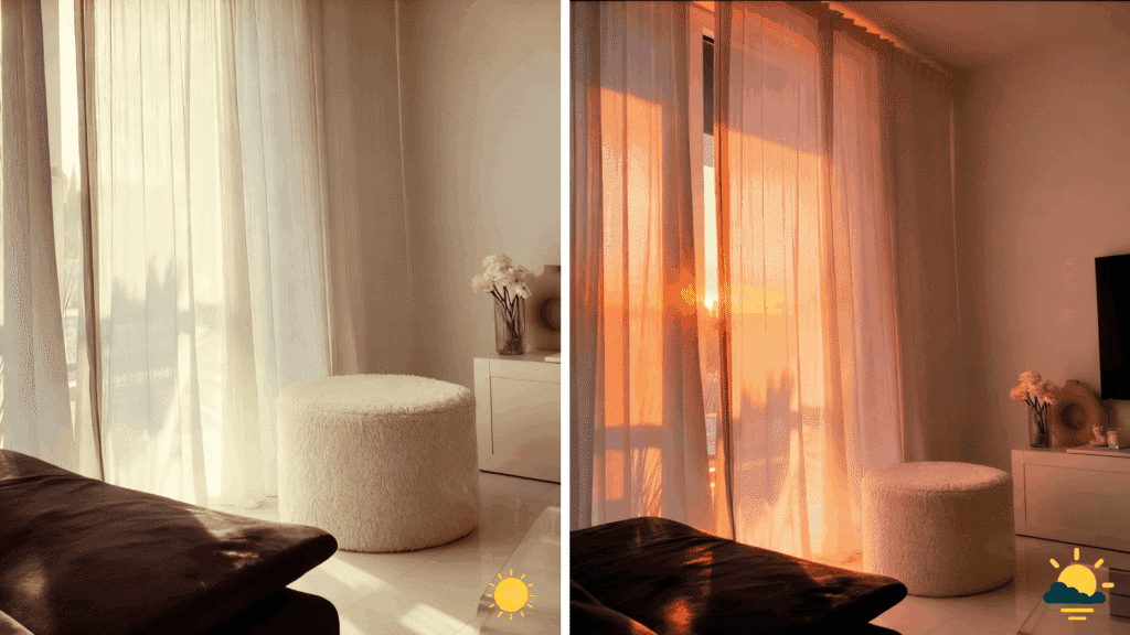 how to choose living room curtain color