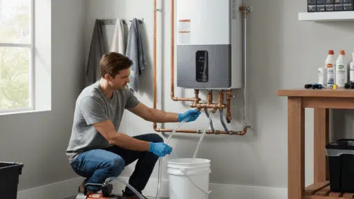 how to flush a tankless water heater