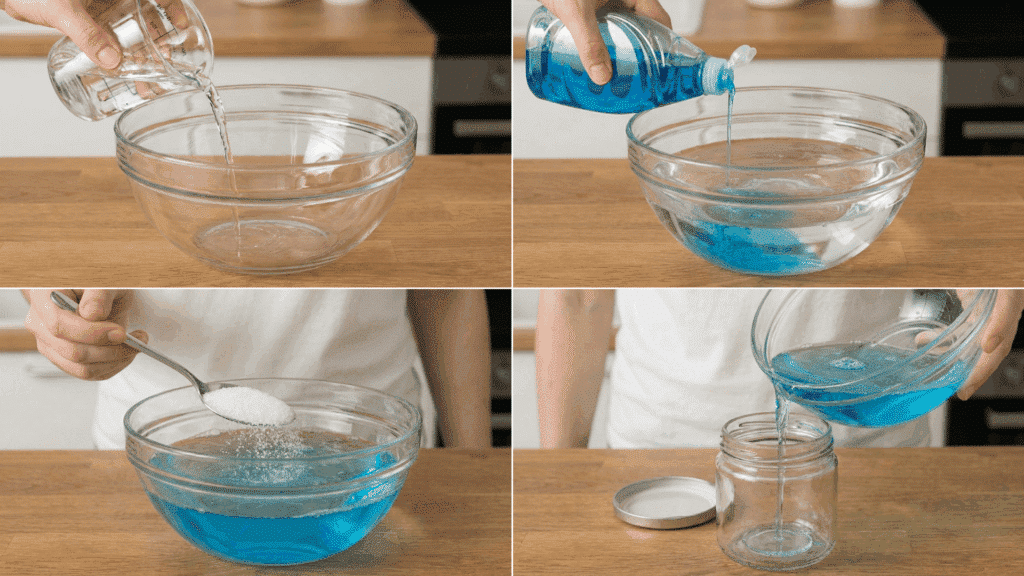 how to make bubble solution at home