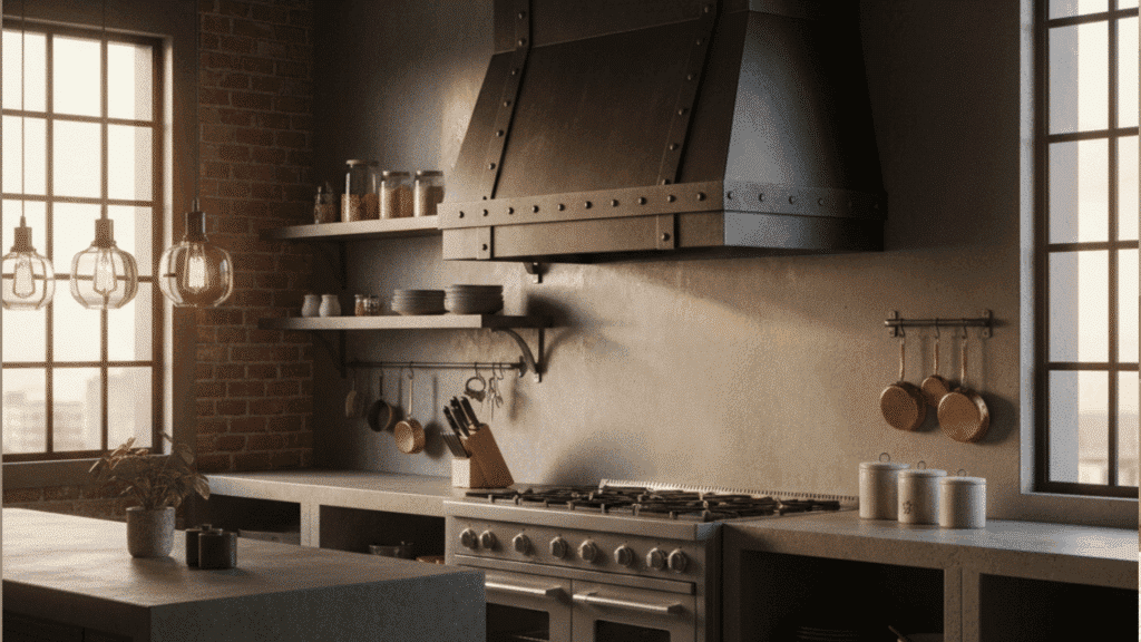 industrial metal hood