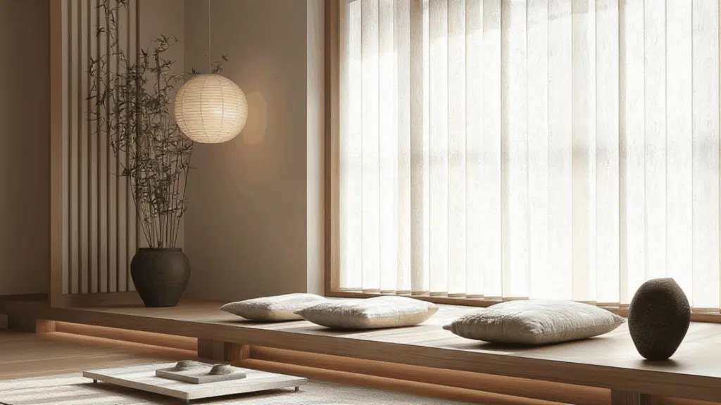 japanese inspired tatami room