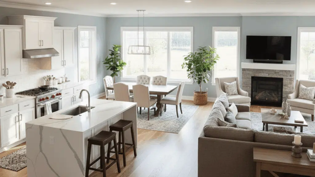 l layout open floor