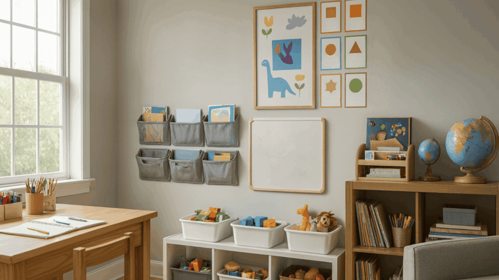 language wall with daily words