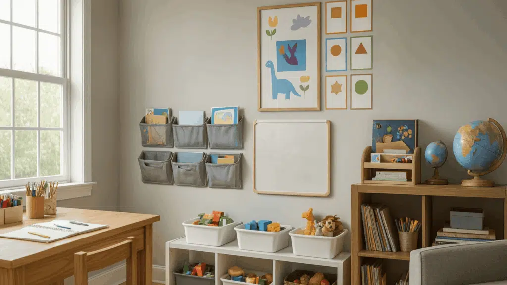 language wall with daily words