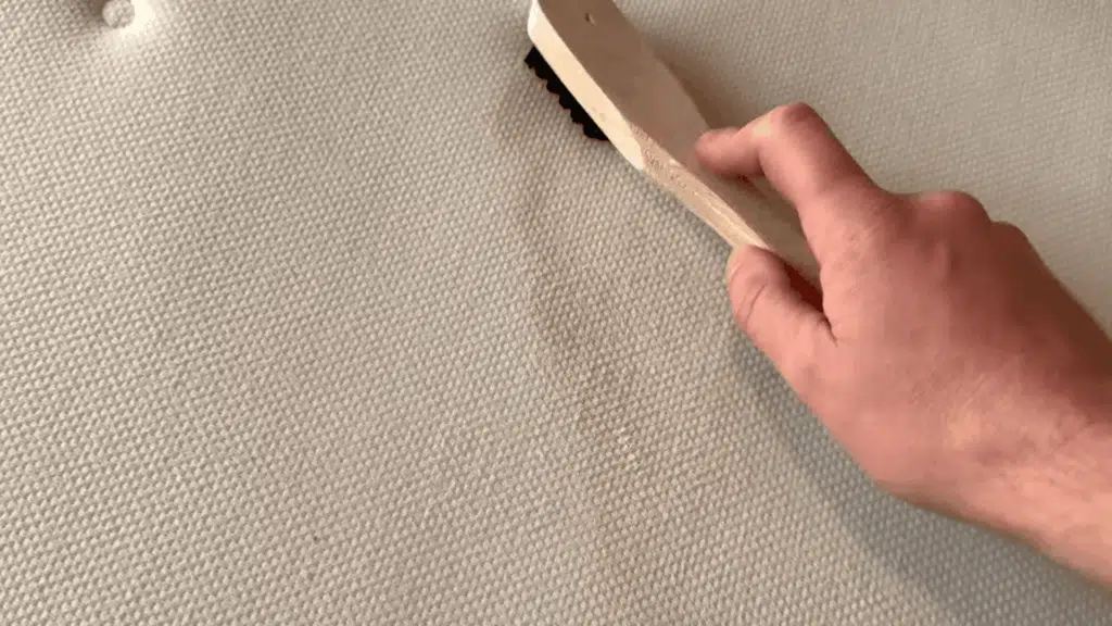 lightly agitate the mattress