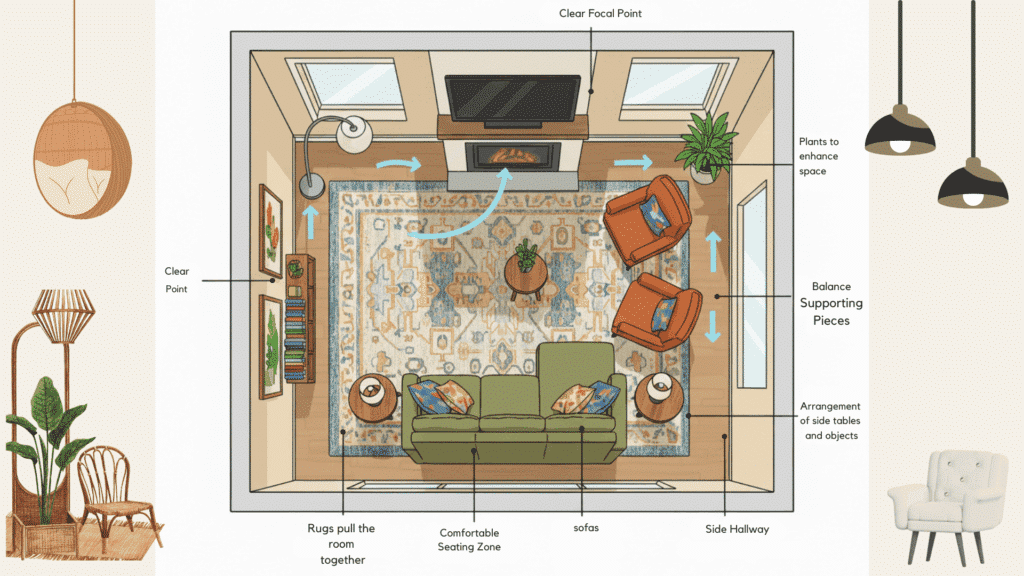 living room furniture arrangement