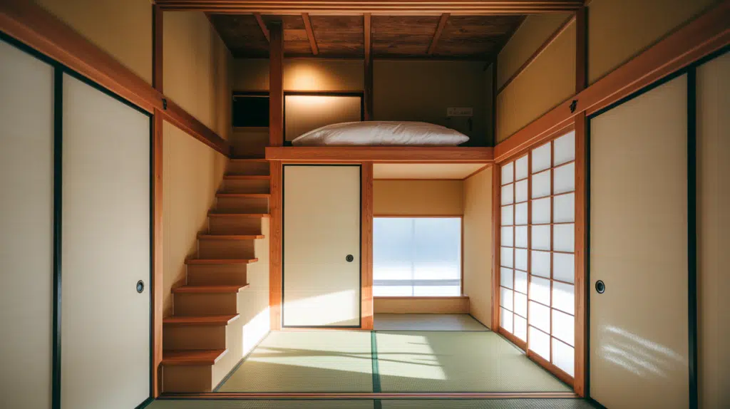 loft spaces for sleeping or study japanese style house