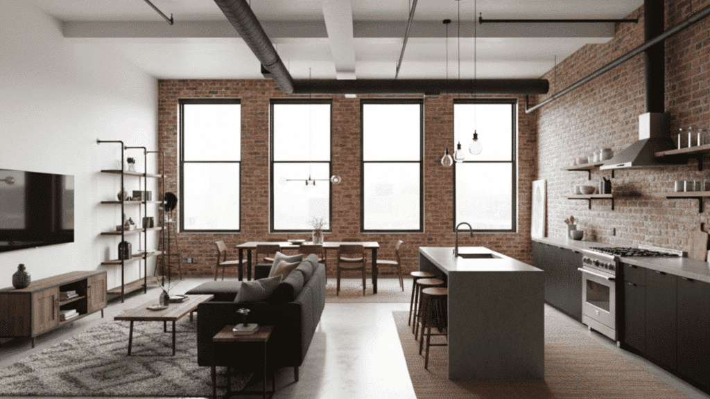 loft style open floor