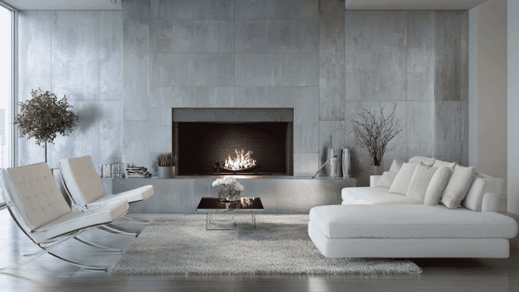 metallic porcelain tiles