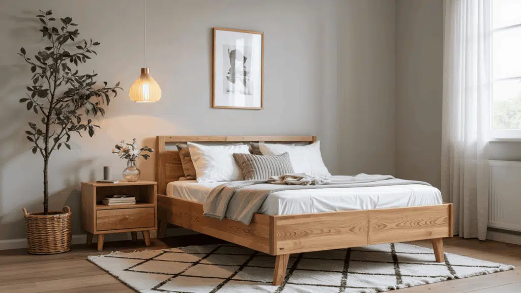 minimalist scandinavian bedroom idea for your home